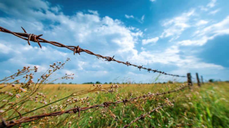 Barbed Wire Fence Repair