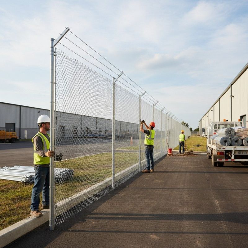 Chain Link Fence Installation For Security And Boundary Control